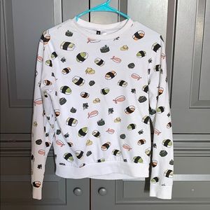 h&m divided sushi sweatshirt